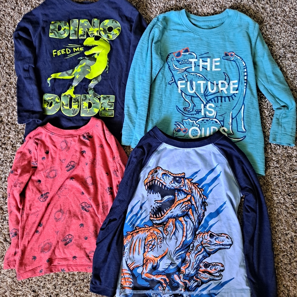 Little boy long sleeve dinosaur bundle